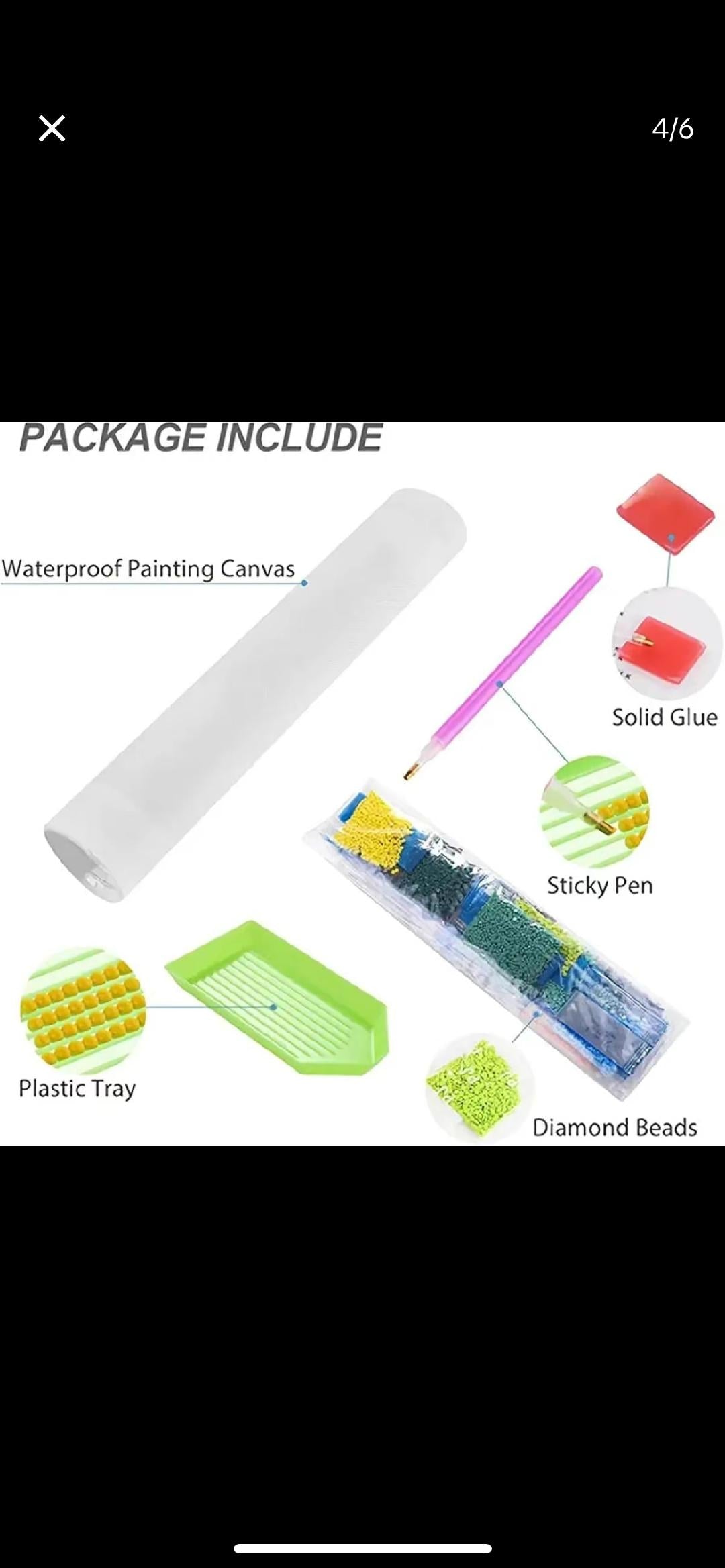 Ballet Elsa diamond art kit