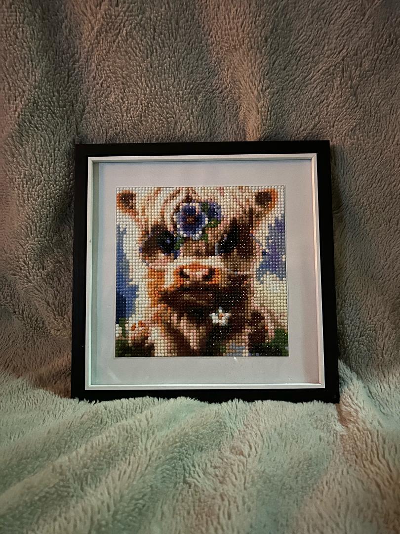 Baby highland cow diamond art kit