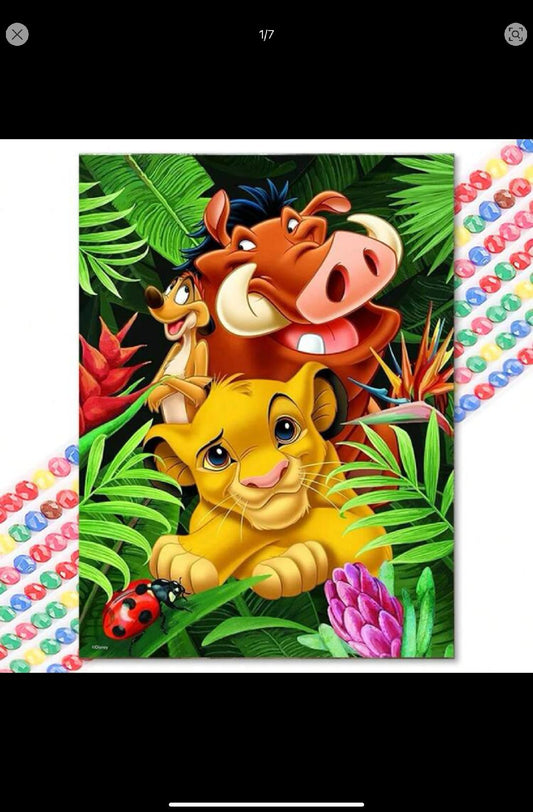 Baby of the Jungle diamond art kit