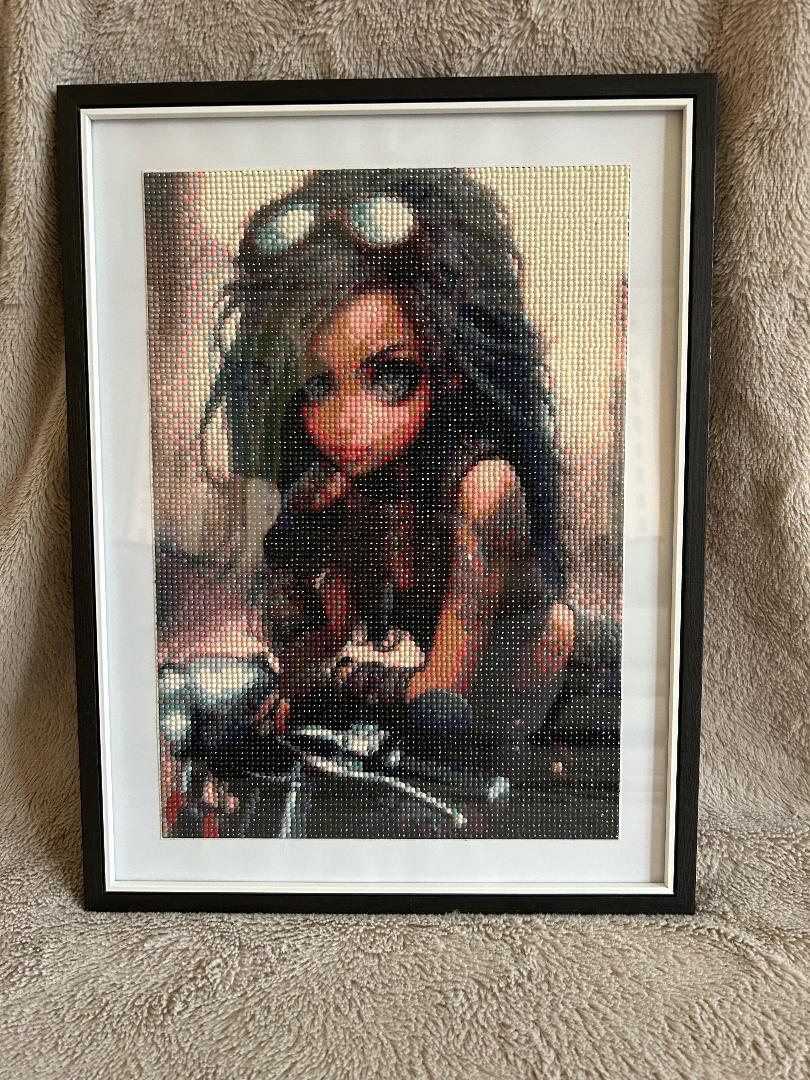 Biker Girl diamond art kit