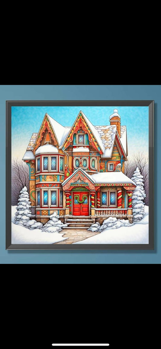 Christmas House Diamond art kit