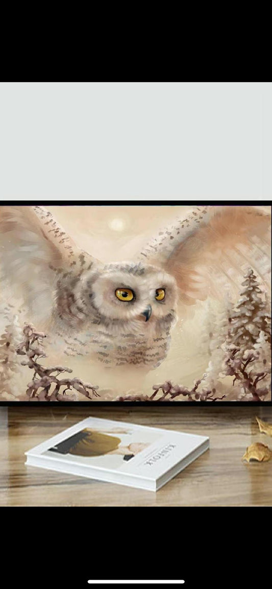 Flying Owl diamond art kit