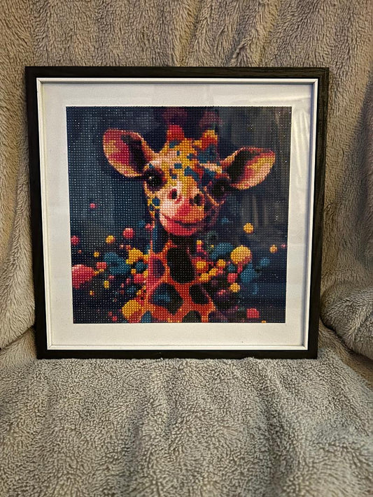 Giraffe diamond art kit