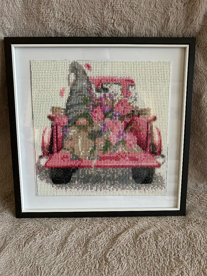 Gonk in pink Truck Diamond art kit