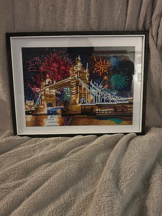 London Bridge at night diamond art kit