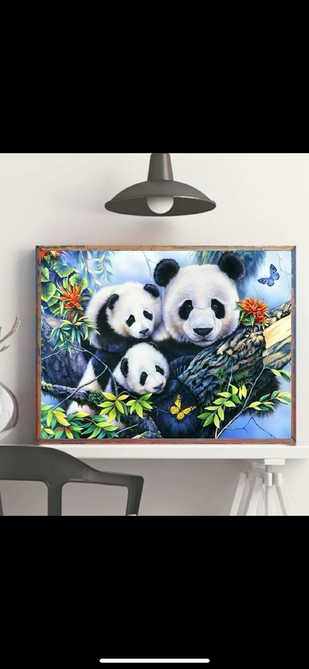 Panda diamond art kit