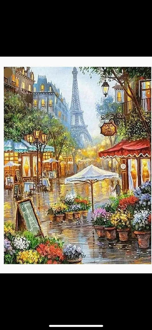 Paris street diamond art kit