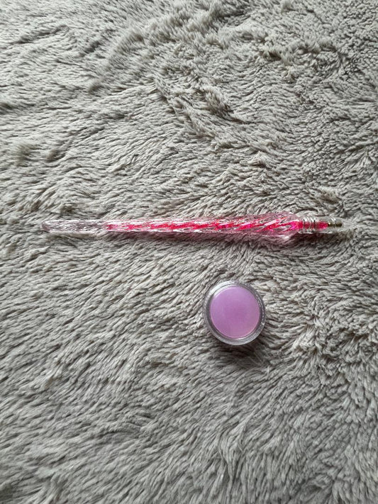 Pink spiral diamond art pen