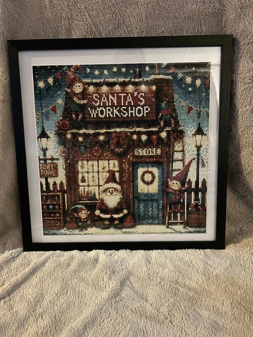 Santa Workshop diamond art kit