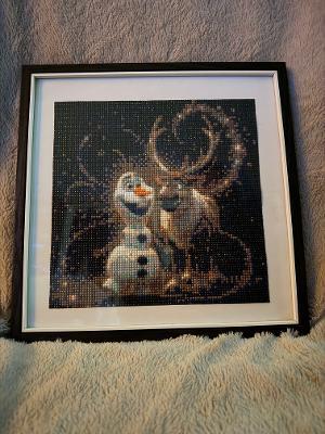 Snowman and Stag diamond art kit