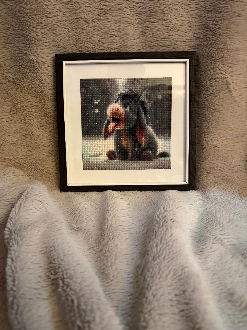 Donkey in the snow