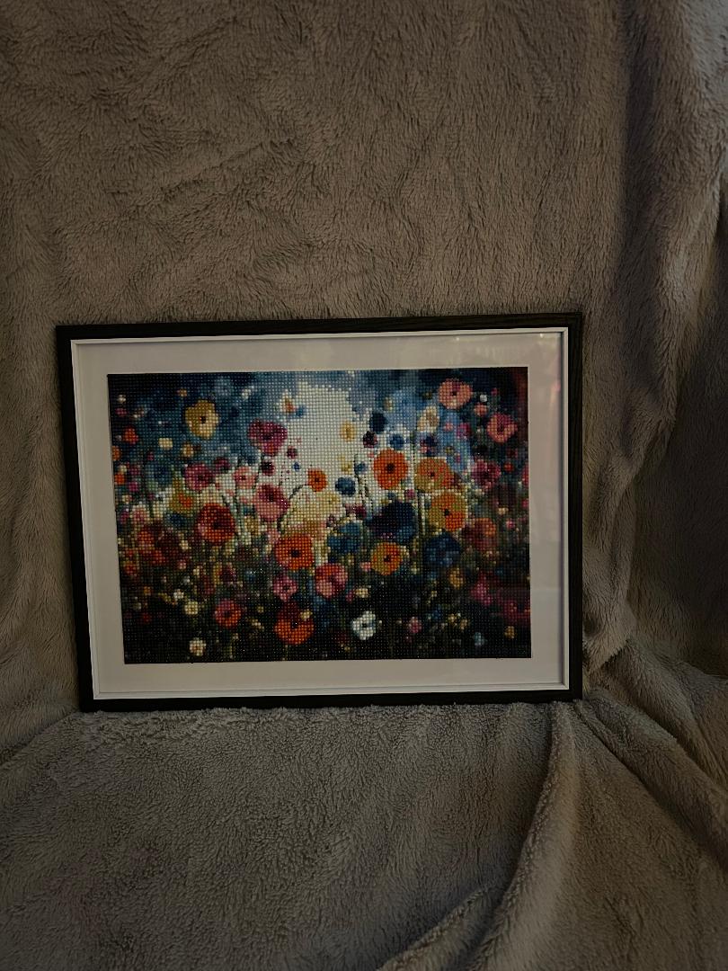 Summer flowers diamond art kit